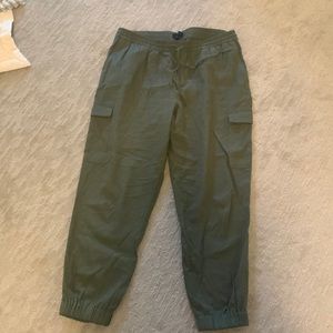 Banana republic linen/rayon blend cargo pants
